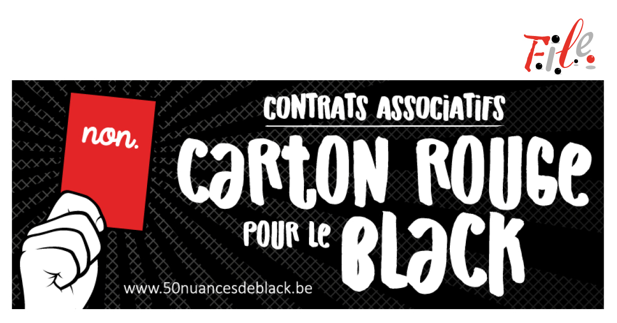 Carton rouge black une