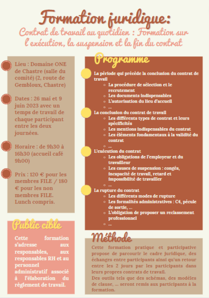 Formation Contrat de travail