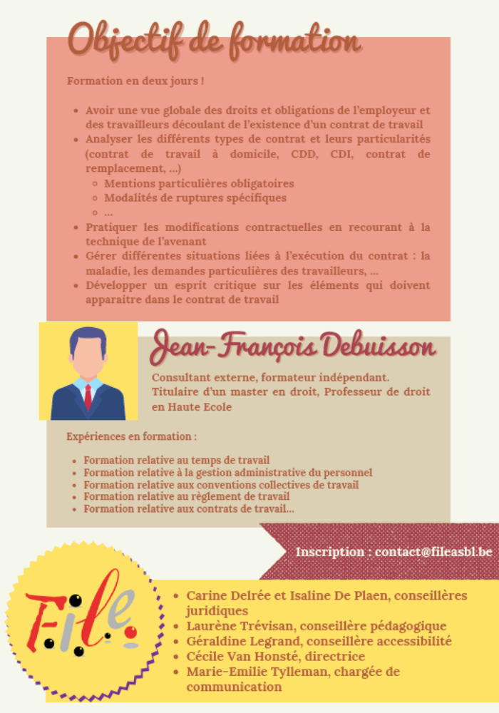 Formation Contrat de travail