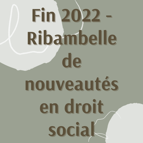 Fin 2022 Rimbambelle de nouvelles... Fin 2022 Rimbambelle de nouvelles...