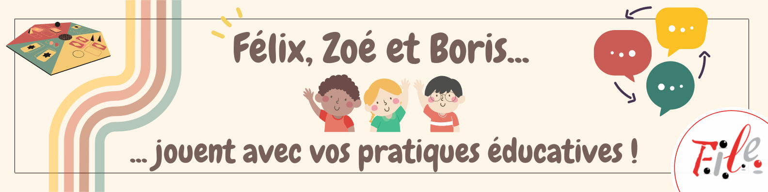 Site page Félix, Zoé, Boris et les vôtres