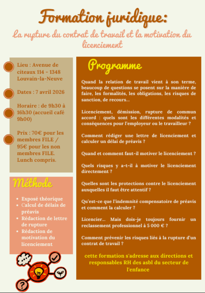 La rupture du contrat de travail et la motivation du  licenciement